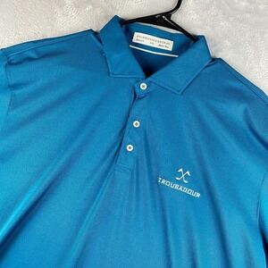Holderness & Bourne Polo Mens XXL Blue Macdonald Marine Shirt Performance Tech